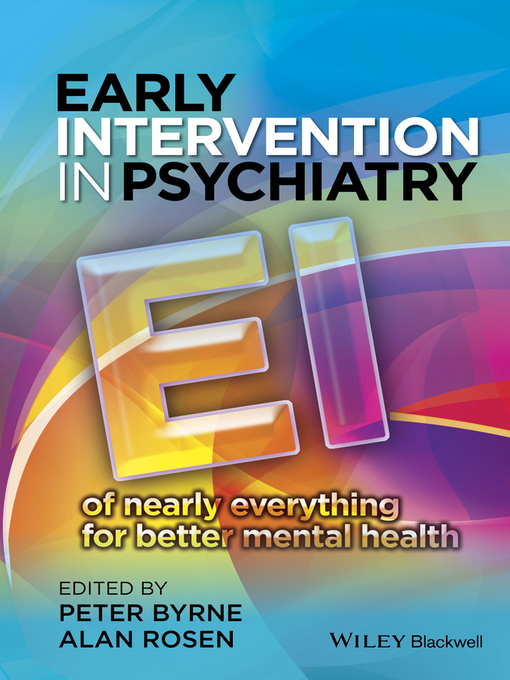 Title details for Early Intervention in Psychiatry by Peter Byrne - Available